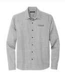 (EMB-2) Mens Long Sleeve Stretch Woven Shirt