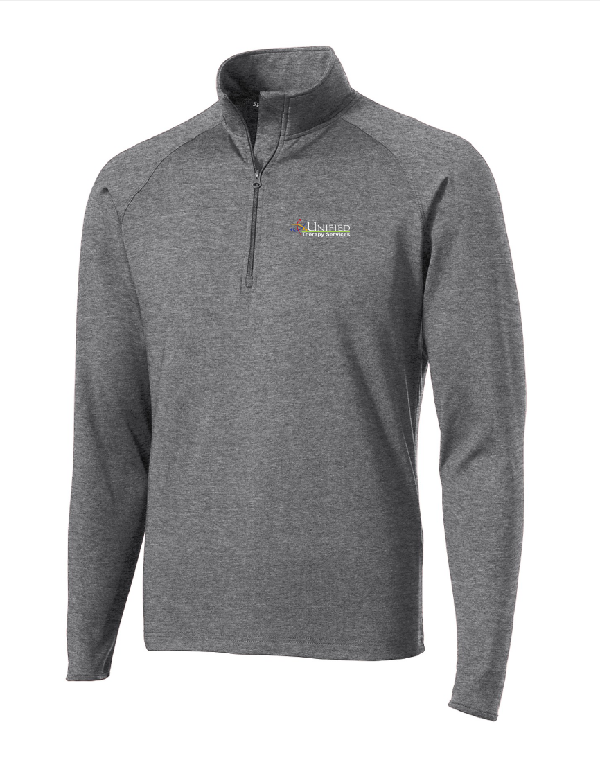 (EMB-2) Mens Sport-Wick Stretch 1/2-Zip Pullover