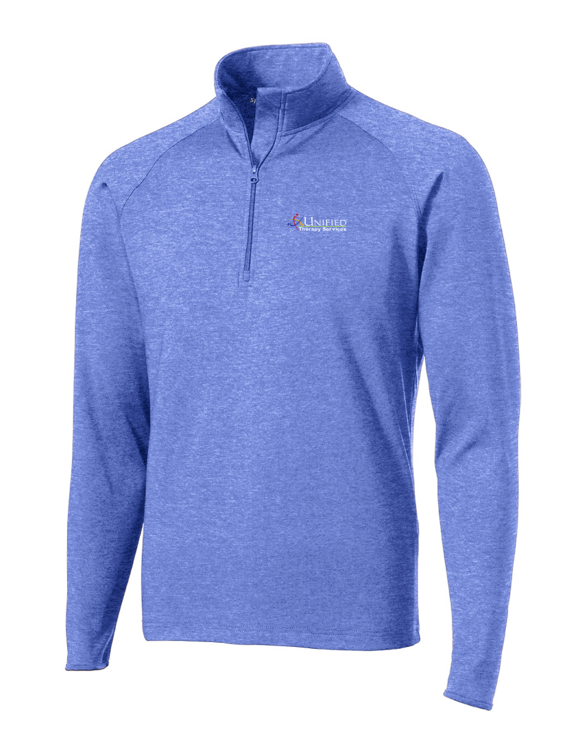 (EMB-2) Mens Sport-Wick Stretch 1/2-Zip Pullover