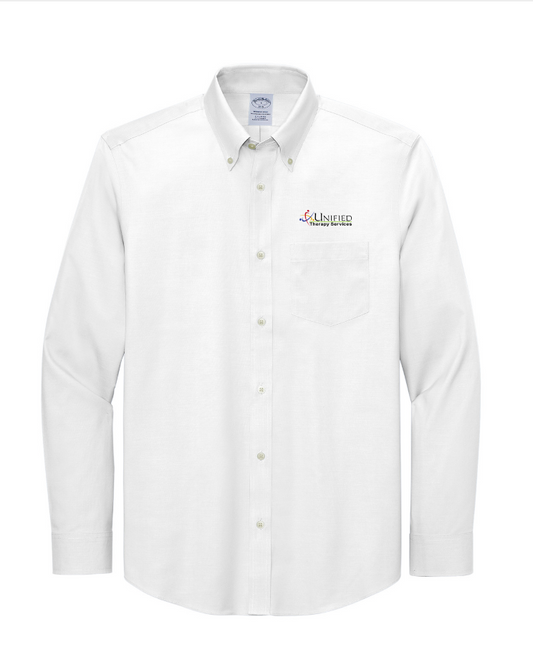 (EMB-2) Mens Wrinkle-Free Stretch Pinpoint Shirt