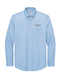 (EMB-2) Mens Wrinkle-Free Stretch Pinpoint Shirt