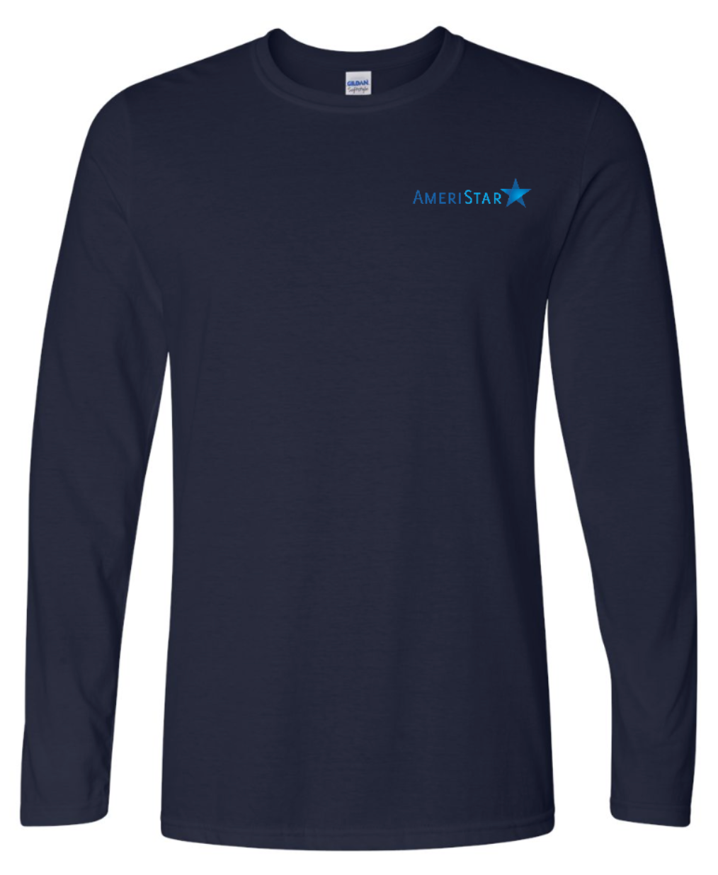 Navy Softstyle® Long Sleeve T-Shirt