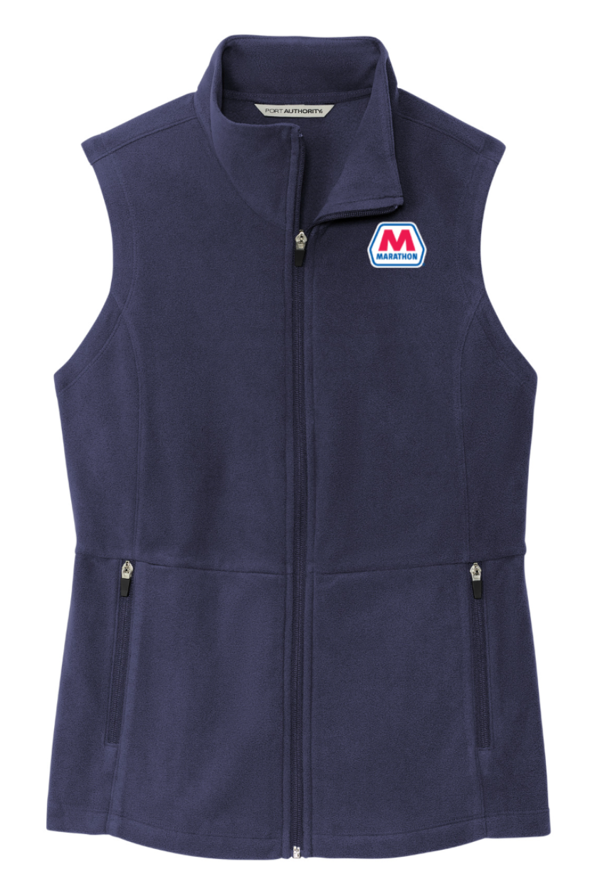 Navy Port Authority® Ladies Accord Microfleece Vest