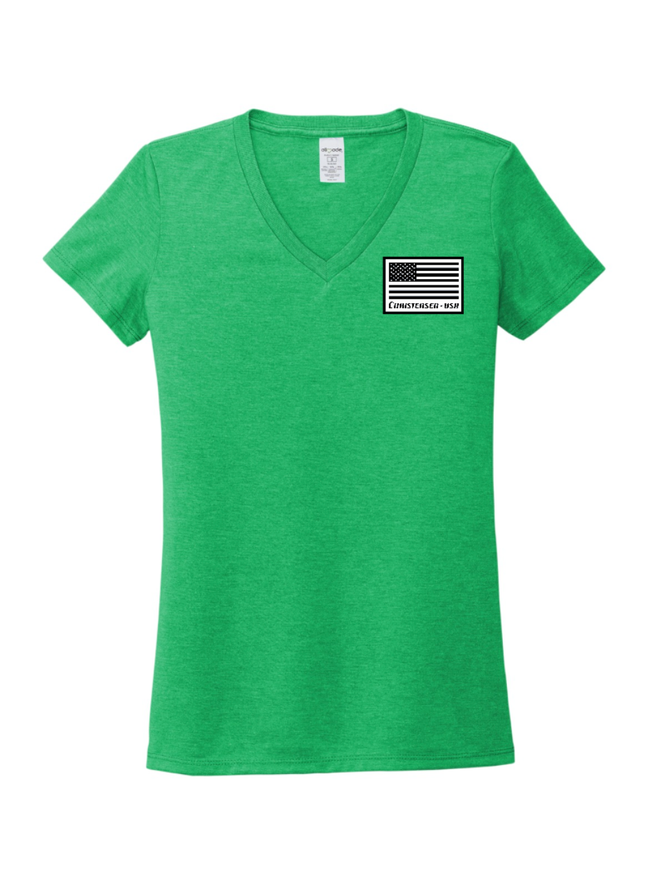 Allmade® Women’s Tri-Blend V-Neck Tee