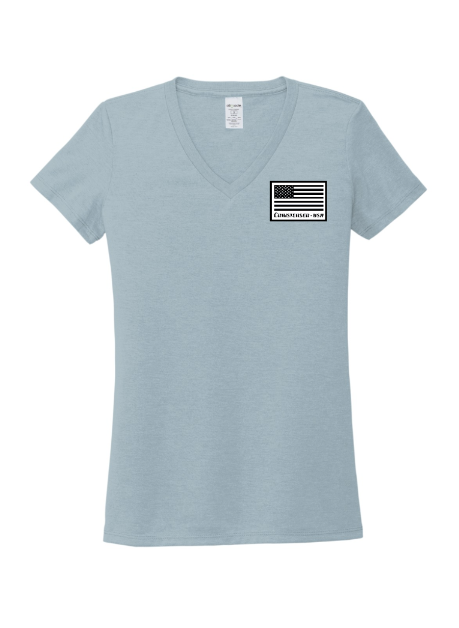 Allmade® Women’s Tri-Blend V-Neck Tee