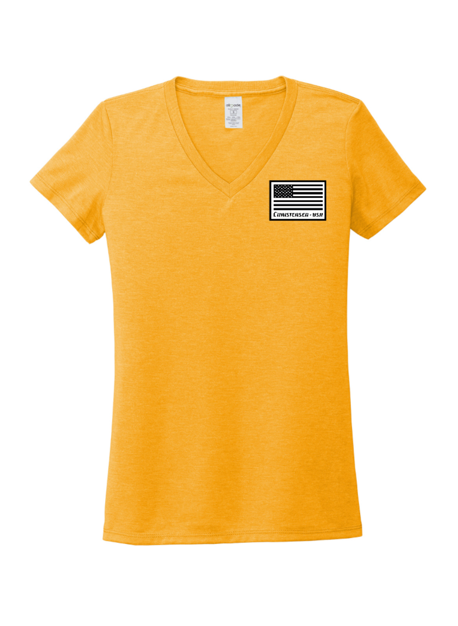 Allmade® Women’s Tri-Blend V-Neck Tee