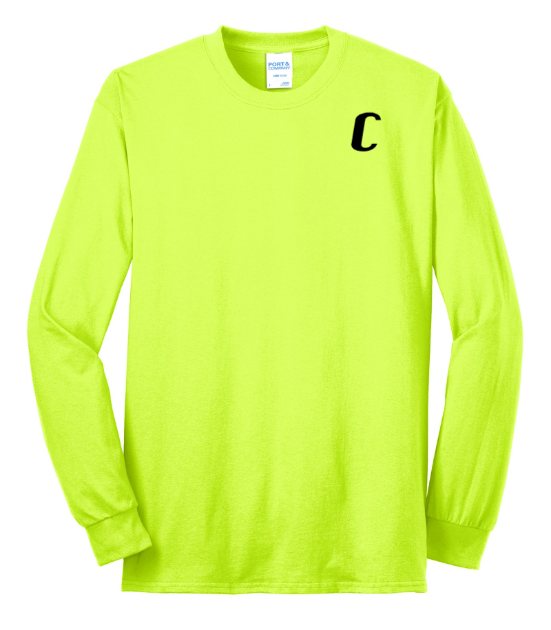 Hi-Vis Port & Company® Long Sleeve Core Blend Tee