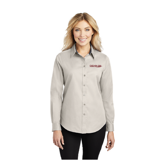Dehn Oil Company Ladies Button Up Shirt