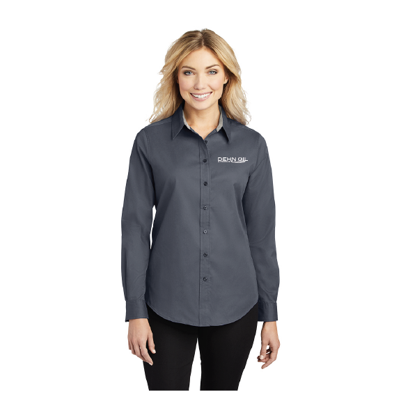 Dehn Oil Company Ladies Button Up Shirt