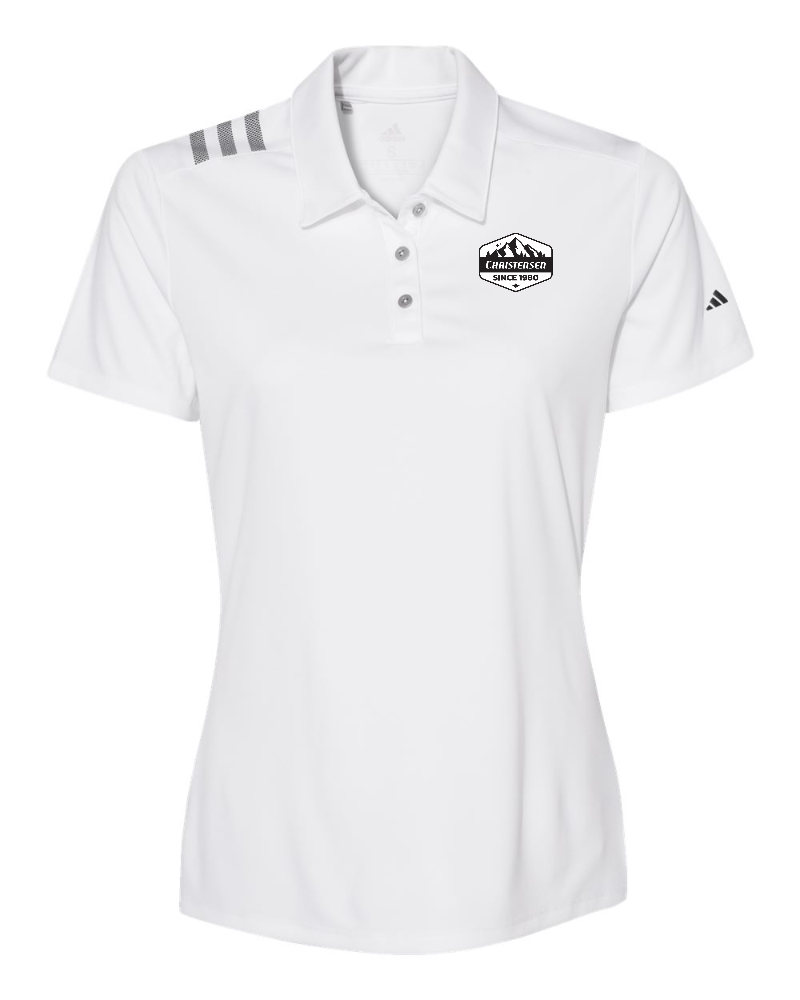 Women's Adidas 3-Stripes Shoulder Polo