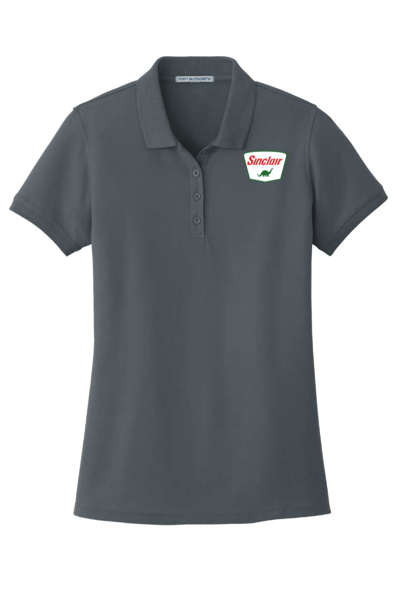 Grey Port Authority® Ladies Core Classic Pique Polo