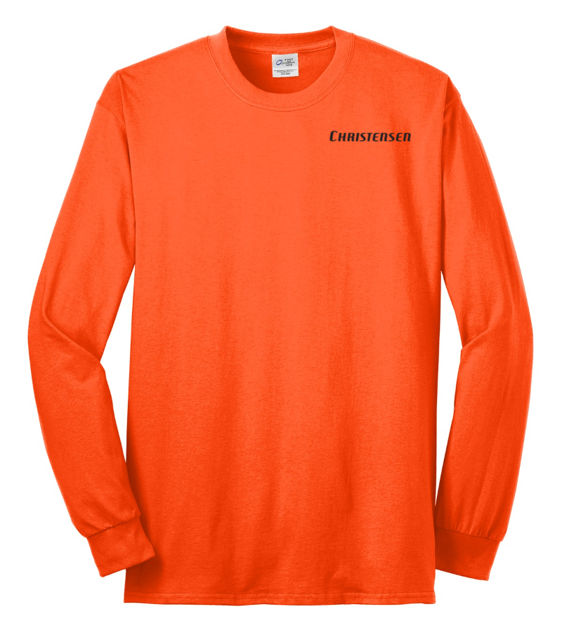 Hi-Vis Port & Company® Long Sleeve Core Blend Tee