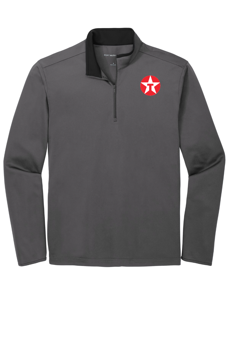 Grey Port Authority ® Silk Touch ™ Performance 1/4-Zip