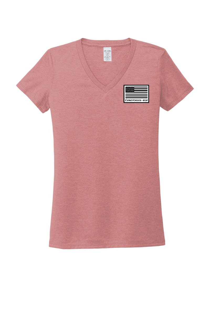 Allmade® Women’s Tri-Blend V-Neck Tee