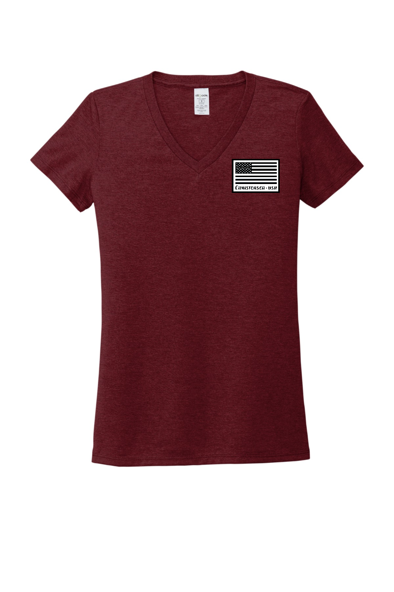 Allmade® Women’s Tri-Blend V-Neck Tee