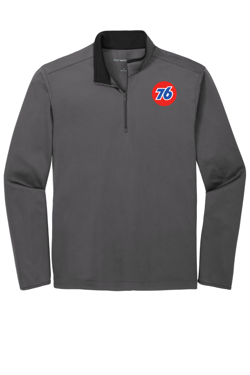 Grey Port Authority ® Silk Touch ™ Performance 1/4-Zip