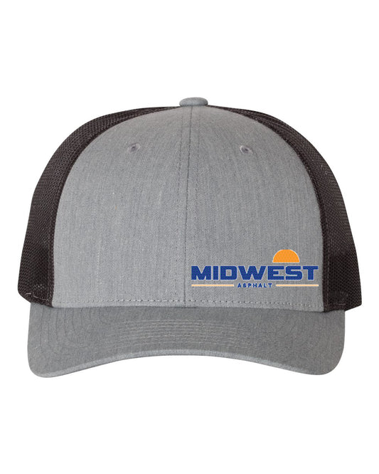 Midwest Asphalt Trucker Logo Side