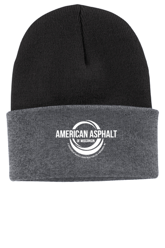 American Asphalt of Wisconsin Rib Knit Cap