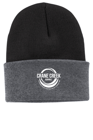 Crane Creek Asphalt Rib Knit Cap