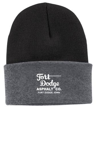 Fort Dodge Asphalt Rib Knit Cap
