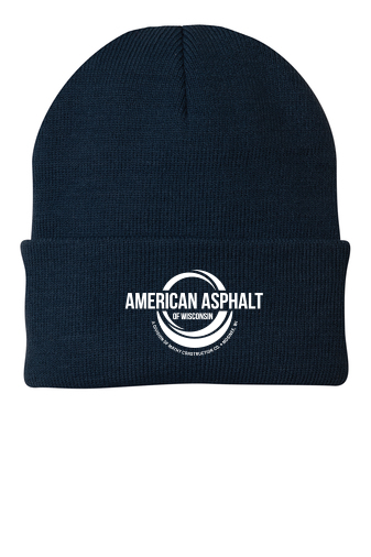 American Asphalt of Wisconsin Rib Knit Cap