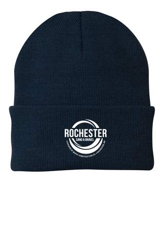 Rochester Sand and Gravel Rib Knit Cap