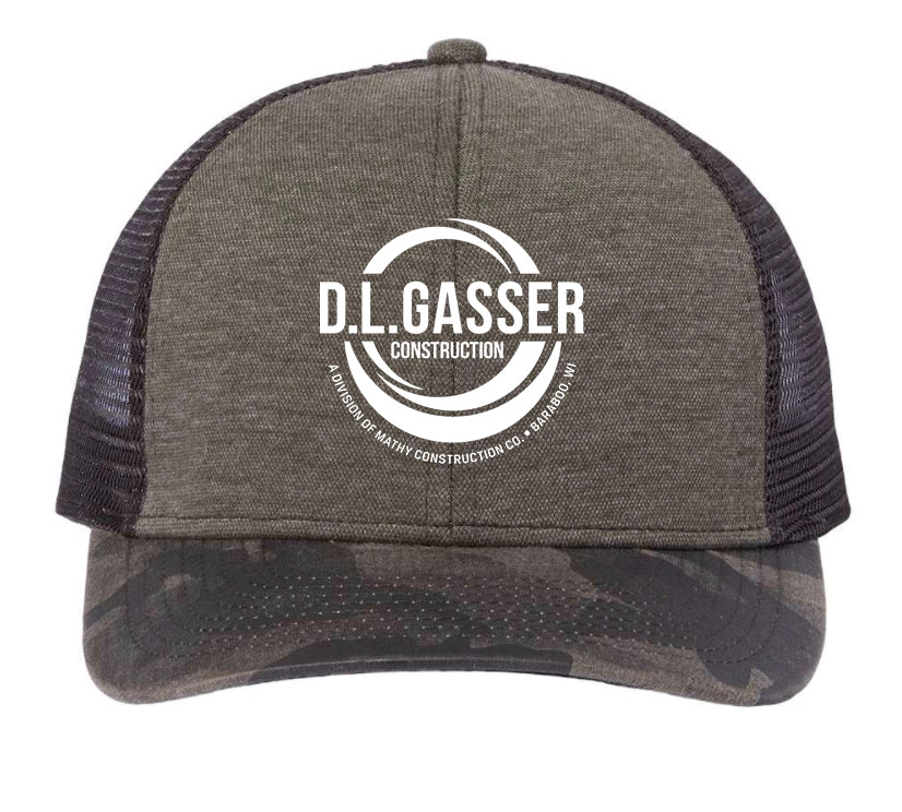 D.L. Gasser Construction Limited Edition Camo Trucker Cap