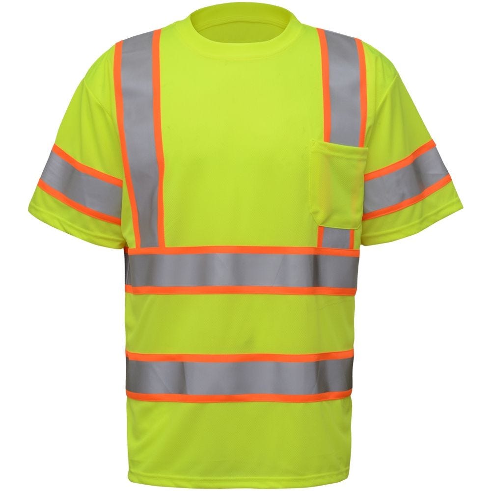 Class 3 HiVis Contrast Short Sleeve Safety T-Shirt