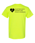 IBEW Hearts Short Sleeve - Safety Green