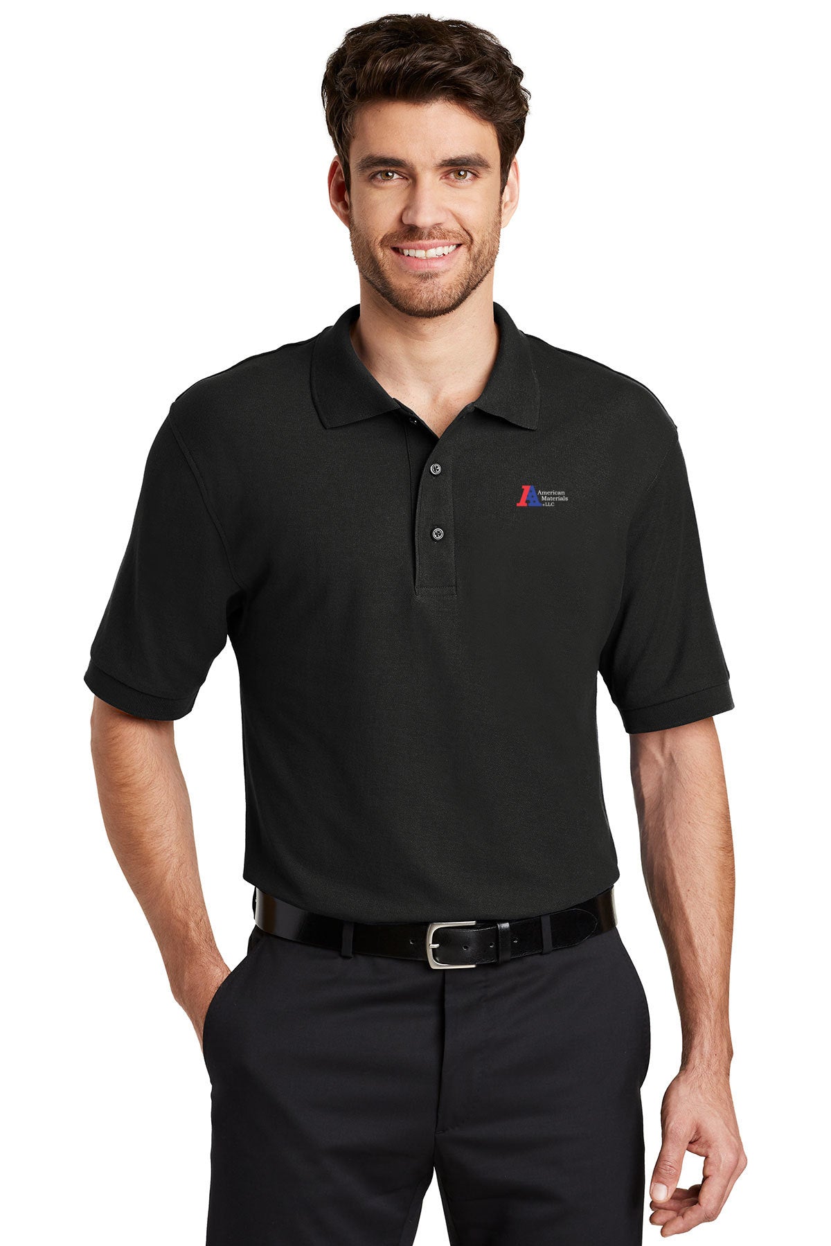 American Materials Tall Silk Touch Polo