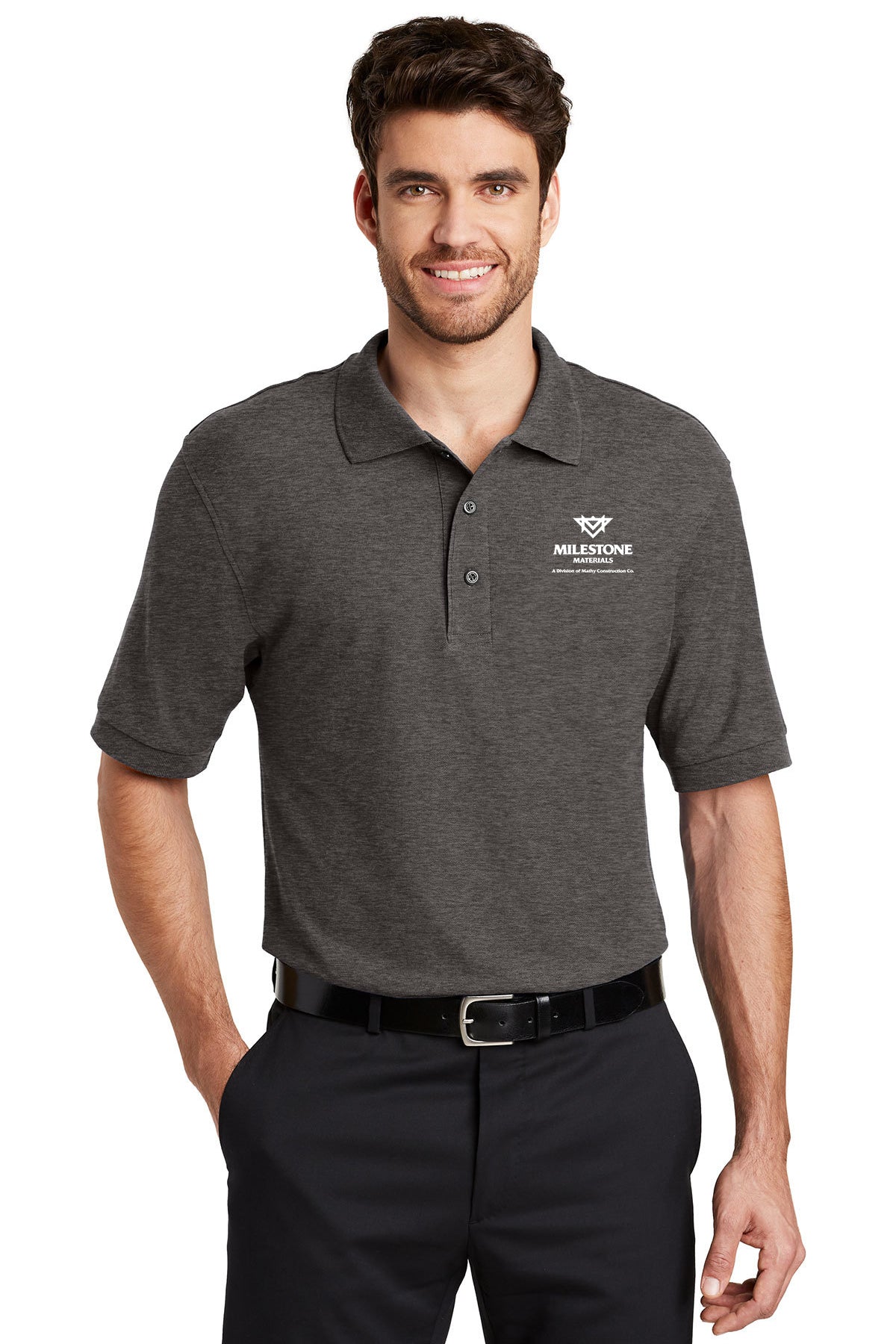 Milestone Materials Tall Silk Touch Polo