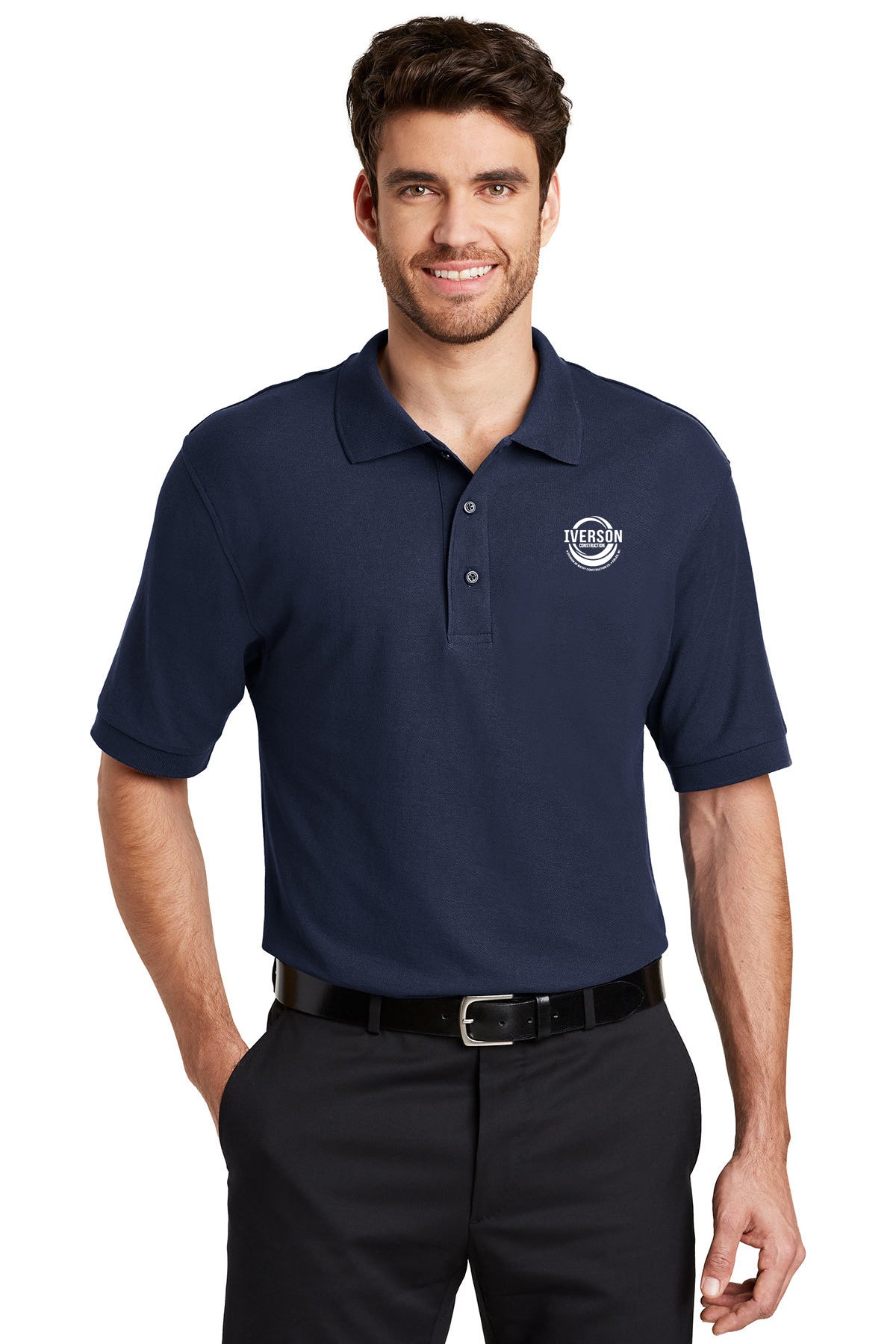 Iverson Construction Silk Touch Polo