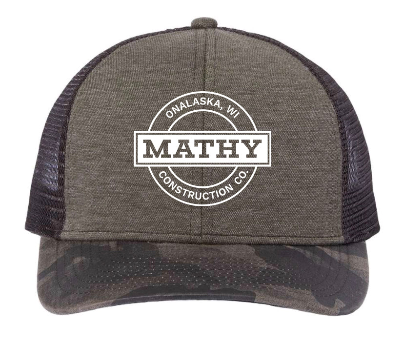 Mathy Construction Limited Edition Camo Trucker Cap