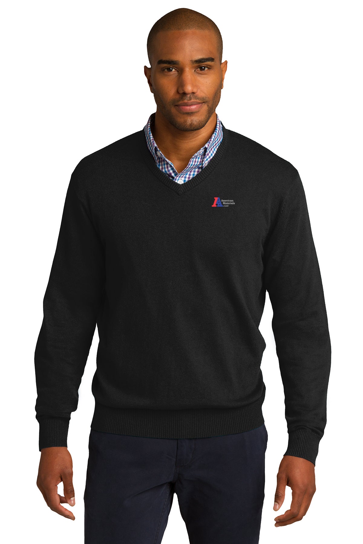 American Materials V-Neck Sweater
