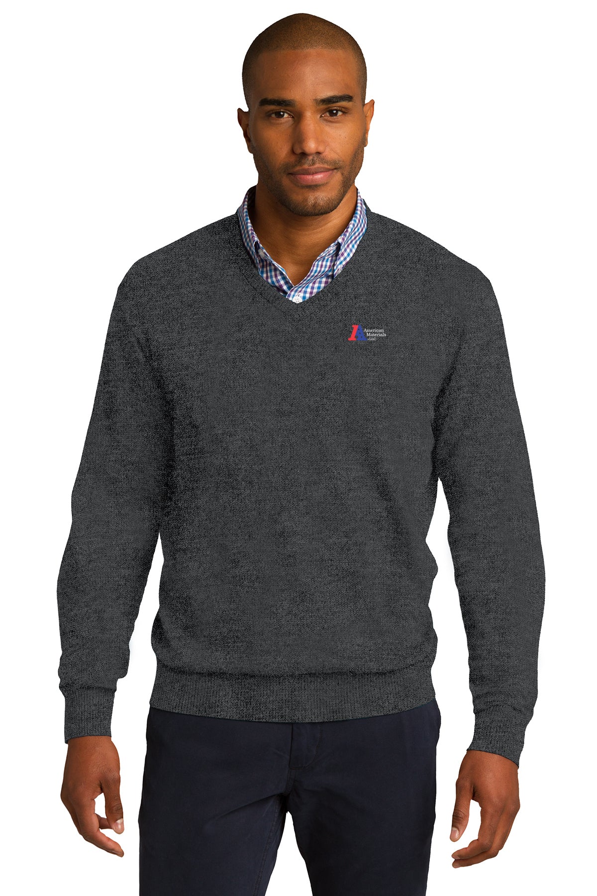 American Materials V-Neck Sweater