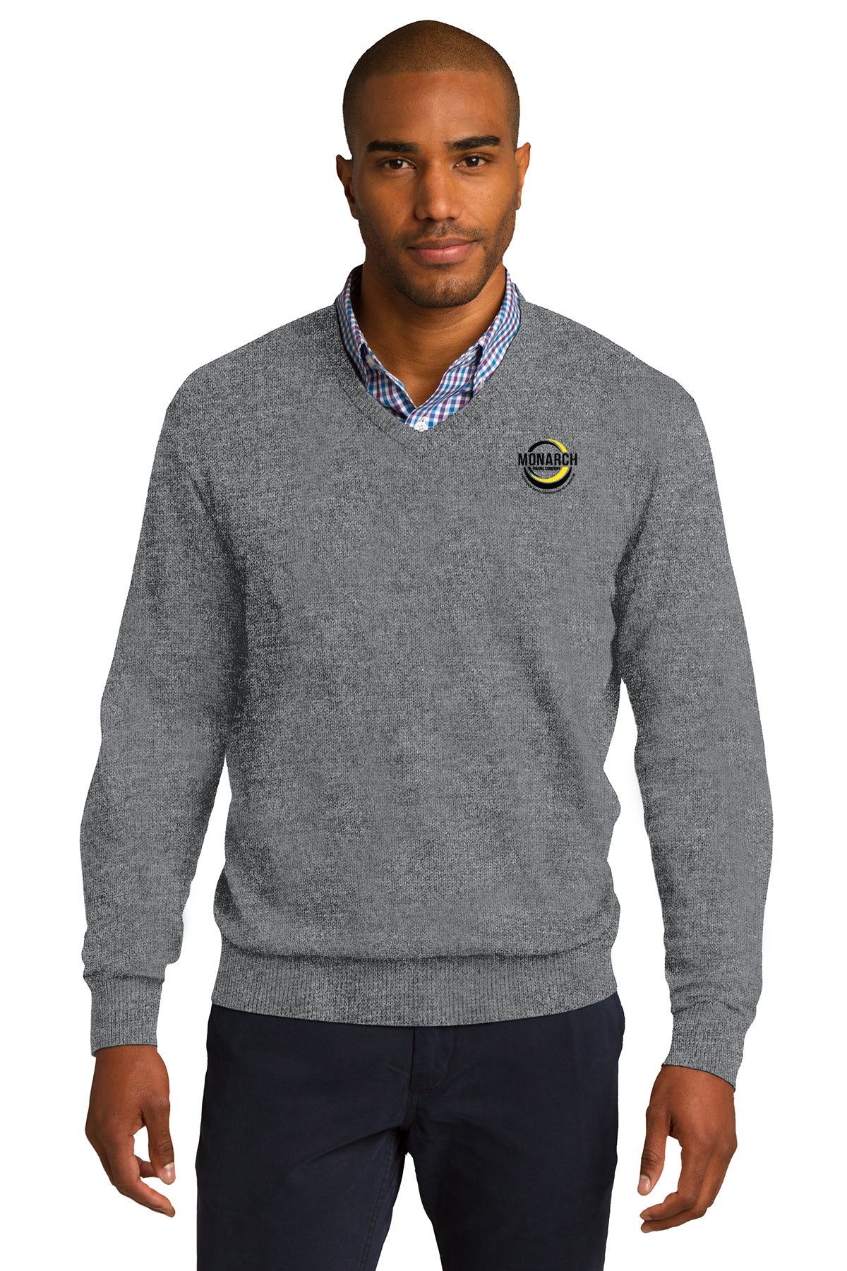 Monarch Construction V-Neck Sweater