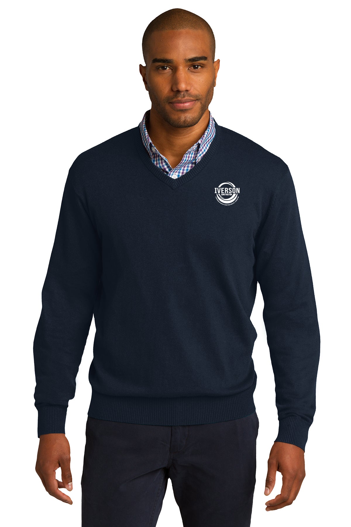 Iverson Construction V-Neck Sweater