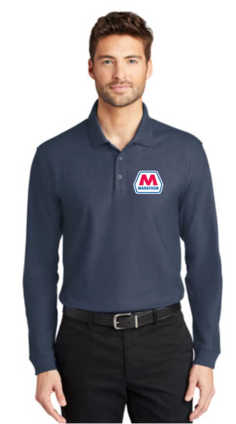 Marathon Dealer Classic Pique Long Sleeve Polo