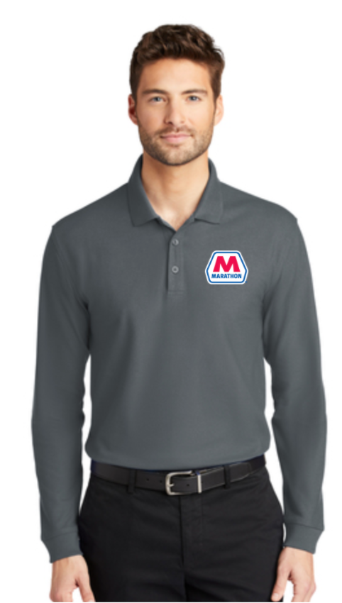 Marathon Dealer Classic Pique Long Sleeve Polo