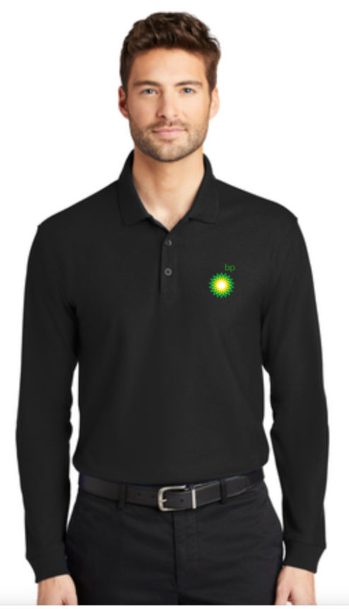 Silver Management Services BP Dealer Classic Pique Long Sleeve Polo