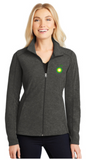 BP Dealer Ladies Heather Microfleece Full-Zip Jacket