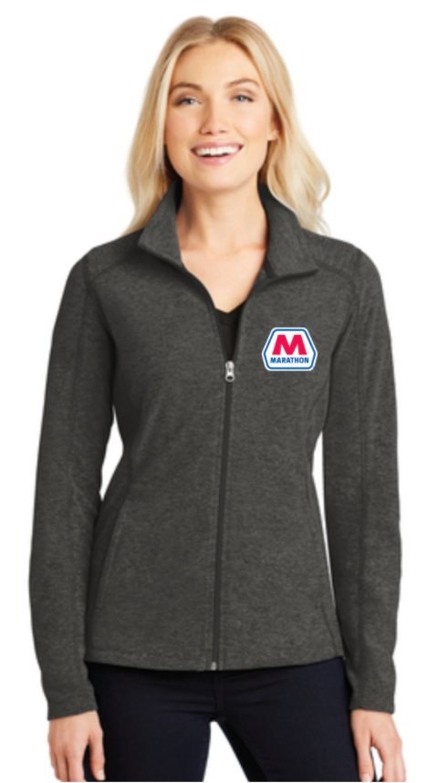 Marathon Dealer Ladies Heather Microfleece Full-Zip Jacket