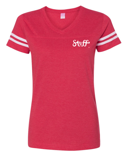 Stuff Football V-Neck (3537) (HO04D HO05D)