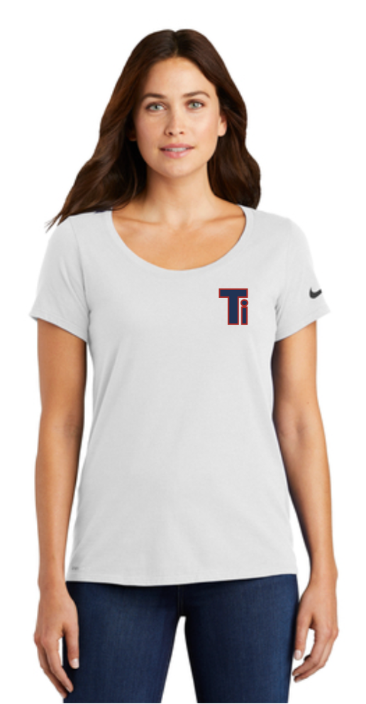 Team Iowa Nike Ladies Dri-FIT Cotton/Poly Tee