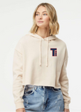 TI Independent Trading Co. Ladies Lightweight Crop Hooded Sweatshirt