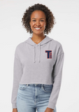 TI Independent Trading Co. Ladies Lightweight Crop Hooded Sweatshirt