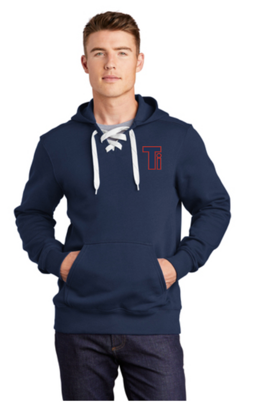 Team Iowa Sport-Tek® Lace Up Pullover Hooded Sweatshirt
