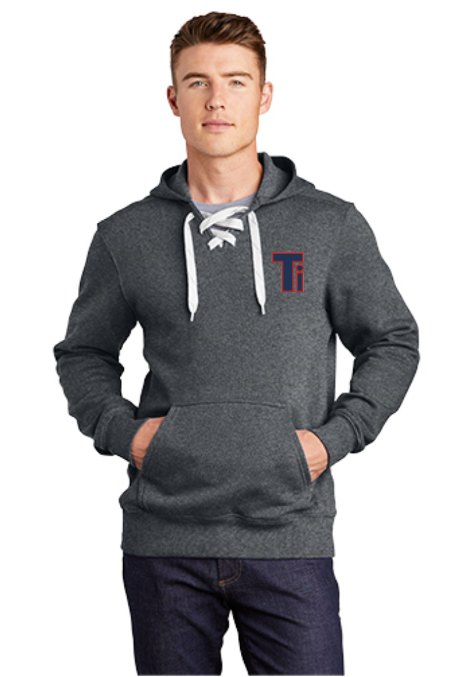 Team Iowa Sport-Tek® Lace Up Pullover Hooded Sweatshirt