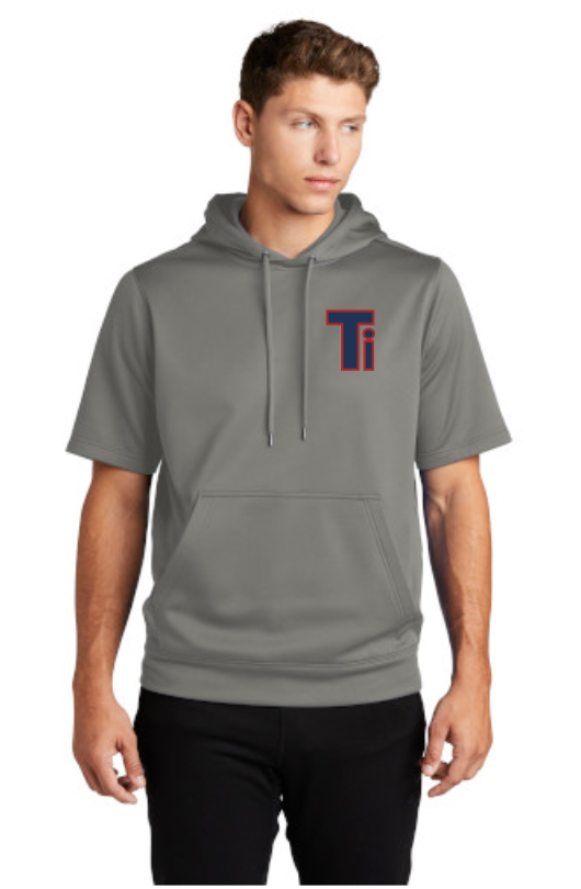 Team Iowa Sport-Tek ® Sport-Wick ® Fleece Short Sleeve Hooded Pullover